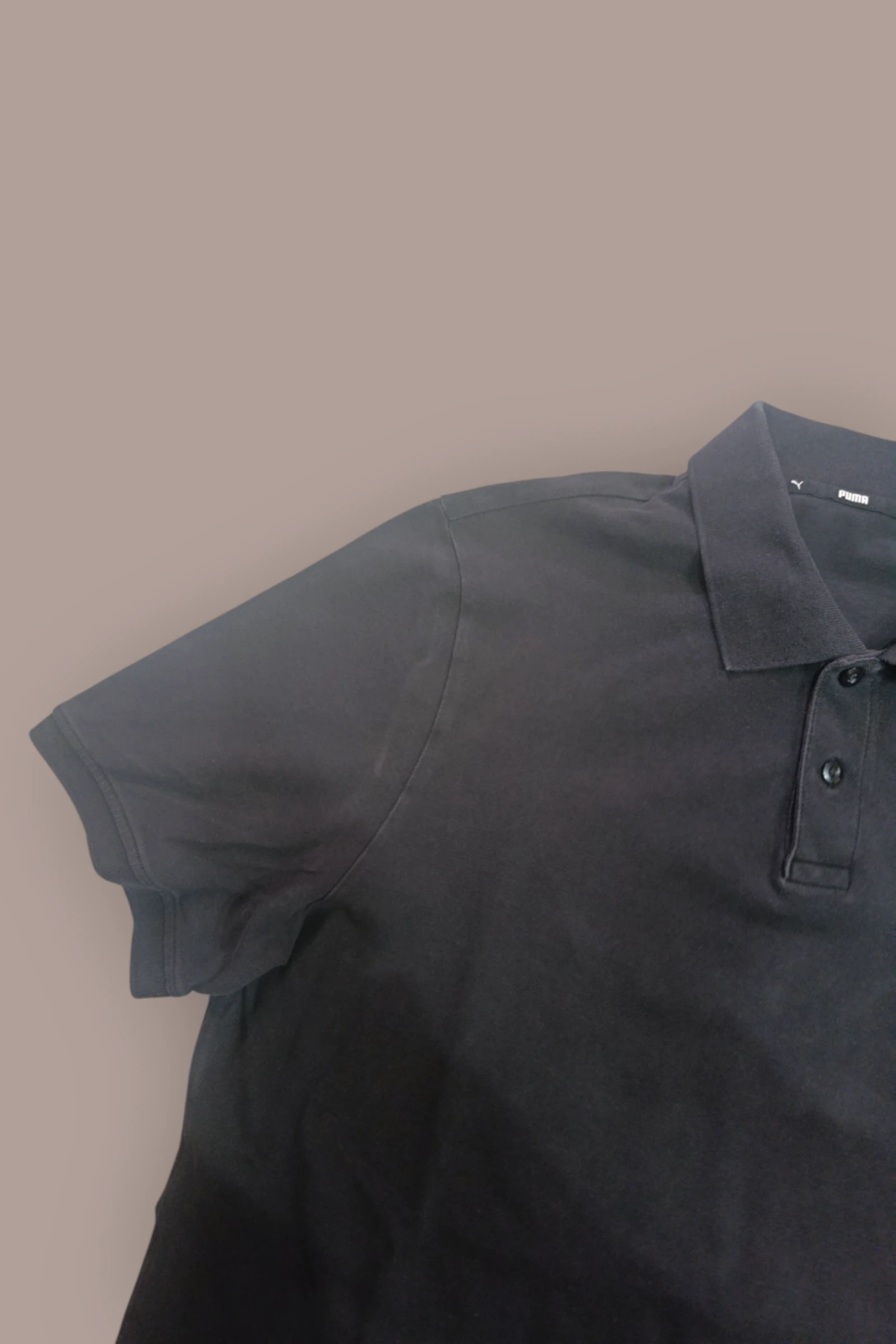Polo Puma Masculino | Cor Preto | Algodão Pique | Manga Curta Casual com Logo | Tamanho GG – photo 3
